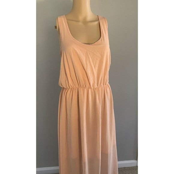 EUC Gibson & Latimer Maxi Dress Long Size M Orange - Picture 4 of 10